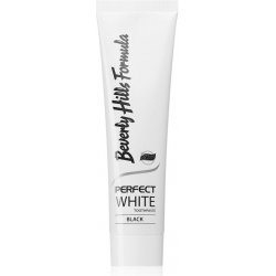 Beverly Hills Formula Perfect White Black bělicí zubní pasta s aktivním uhlím pro svěží dech příchuť Fresh Mint 100 ml