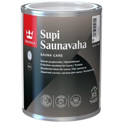 Tikkurila Supi Sauna Wax Saunavaha 0,9 l 3441 Pähkinäpensas – Zboží Mobilmania