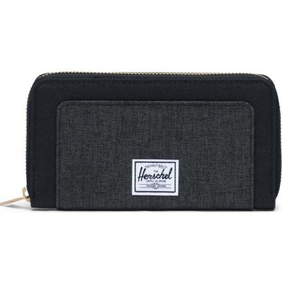 Herschel peněženka Thomas Black/Black Crosshatch – Zboží Mobilmania