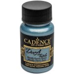 Cadence metalická barva na textil 50 ml světle modrá – Zboží Dáma