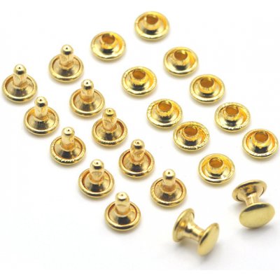 JUSKUV Duté nýty Ø 9 mm (10 párů) Barva: zlatá – Hledejceny.cz