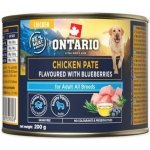 Ontario Adult kuřecí pate s příchutí borůvek 200 g – Hledejceny.cz