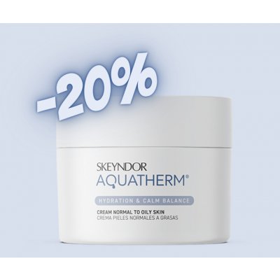Skeyndor Aquatherm Cream krém pro normální až mastnou citlivou pleť 50 ml – Hledejceny.cz
