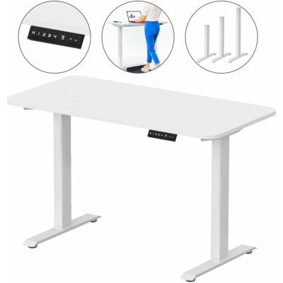 Kingsmith Walkingdesk elektrický výškově nastavitelný bílý