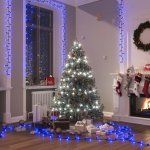 zahrada-XL Kompaktní LED řetěz se 400 LED diodami modrý 13 m PVC – Hledejceny.cz