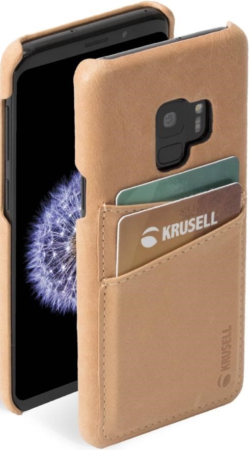 Pouzdro Krusell SUNNE 2 CARD Samsung Galaxy S9+, nude