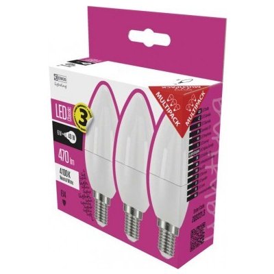 Emos LED žárovka Classic svíčka E14 5 W 40 W 470 lm neutrální bílá ZQ3221.3 – Hledejceny.cz