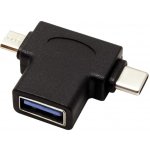 PremiumCord Adaptér USB-A na USB-C + micro USB-B, kur31-12 – Zbozi.Blesk.cz