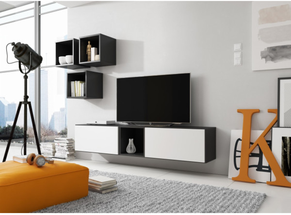 Cama ROCO 8 2xRO3 + 4xRO6 černá černá bílá