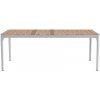 Jídelní stůl Ethimo Play 199x99 cm Warm grey/teakové dřevo