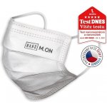 Nano M.ON Nano rouška Prémiová Nanovlákenná zdravotnická maska bílá 50 ks – Zboží Dáma