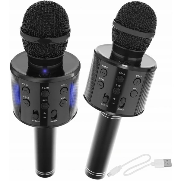 Karaoke Bezdrátový karaoke bluetooth mikrofon s reproduktorem MAXY BR7353
