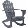 Zahradní židle a křeslo 45704 vidaXL Zahradní houpací křeslo dřevěné šedé