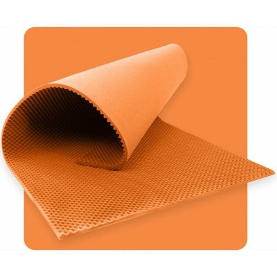 Akustický panel pěna VLNY 200×100 cm 2 cm oranžový – Hledejceny.cz