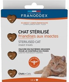Francodex Pochout. Protein Insect pro kastr.kočky 12 ks