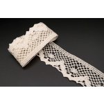 Bavlněná paličkovaná krajka - smetanová - šířka 3,9 cm – Hledejceny.cz