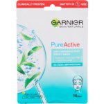 Garnier Skin Naturals Pure Active textilní maska obohacená o čajovník a kyselinu salicylovou 23 g – Zboží Mobilmania