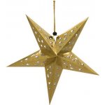 Vánoční lampion hvězda zlatá 75cm – Hledejceny.cz
