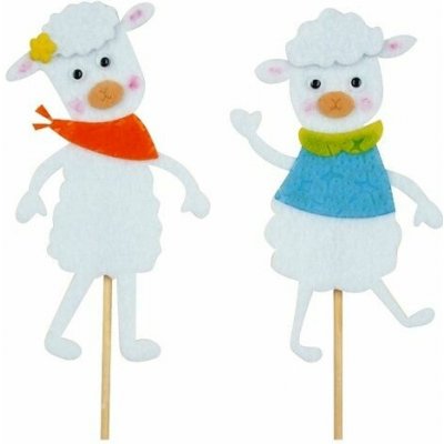 Zápich ovečka 11 cm + špejle – Hledejceny.cz