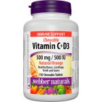 Webber naturals C+D3 500 mg/500 IU 200 tablet natural orange – Hledejceny.cz