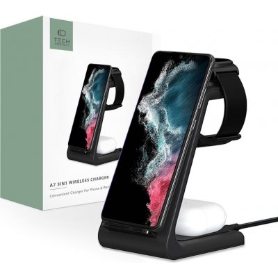 Tech-Protect A7 3in1 Wireless Charger černá – Zboží Mobilmania