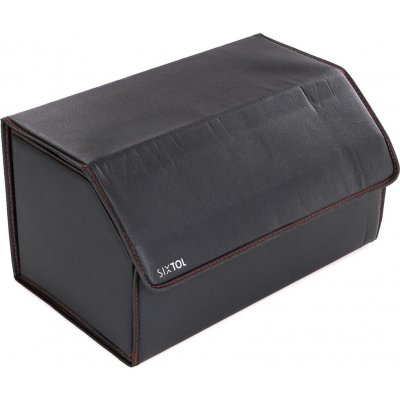 Organizér do kufru auta CAR COMPACT LEATHER L, 2 přihrádky, skládací, s víkem SIXTOL – Hledejceny.cz