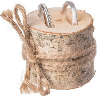 ČistéDřevo Stojan na svatební prsteny - špalík – Zboží Dáma