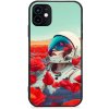 Pouzdro a kryt na mobilní telefon Apple Pouzdro Mobiwear Glossy Apple iPhone 11 - G001G Astronautka v květech