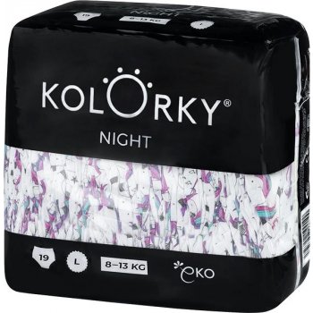 KOLORKY NIGHT jednorožci L 19 ks