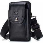 Bullcaptain pánská kožená taška i ledvinka Bassus Černá YB070 – Zboží Mobilmania
