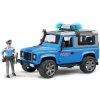 Model Bruder Policejní vůz Land Rover Defender Station Wagon se světelným a zvukovým modulem a s figurkou policisty 02597 12023D 1:16