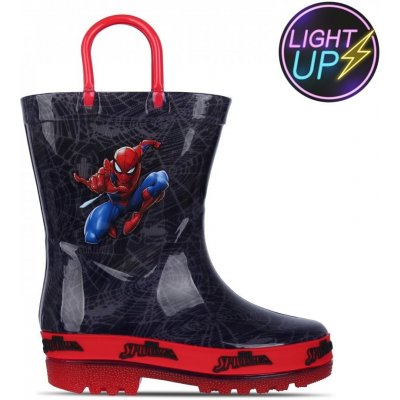 Character Light Up Wellingtons Unisex Infants Spiderman – Zboží Mobilmania