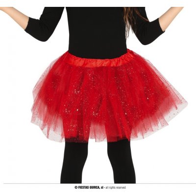 sukně se třpytkami červená – Zboží Mobilmania