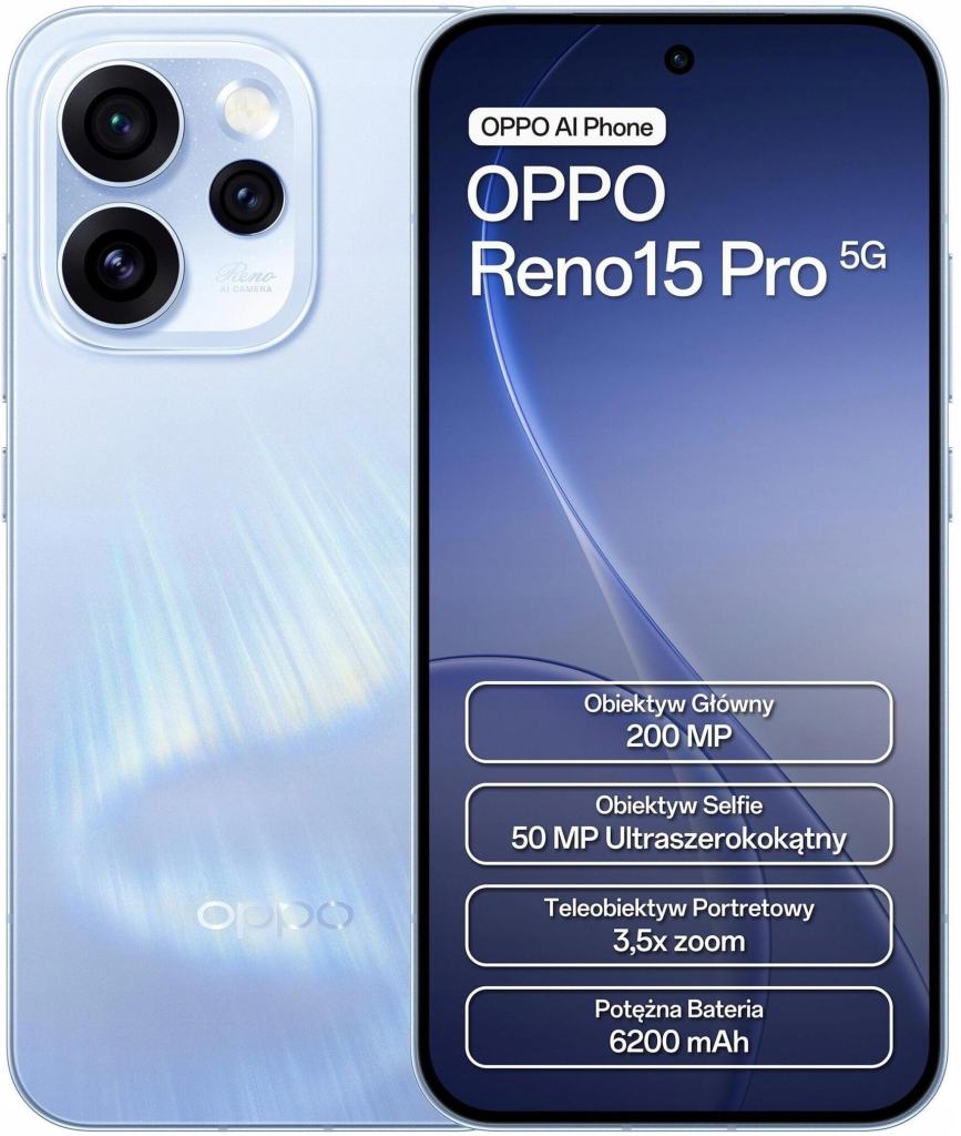 OPPO Reno15 Pro 5G 12GB/512GB Aurora Blue na Heureka.cz