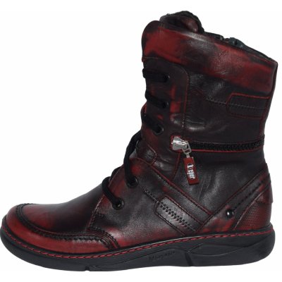 Kacper dámská zimní obuv 4-6463 červená – Zboží Mobilmania