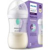 Láhev a nápitka Philips Avent Láhev Natural Philips Avent Response transparentní s ventilem AirFree 260 ml