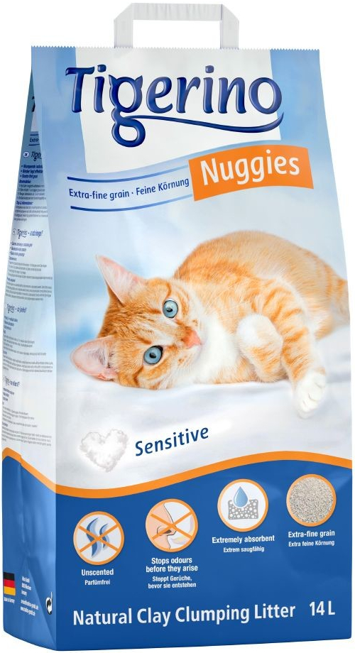 Tigerino Nuggies Sensitive Kočkolit 14 l