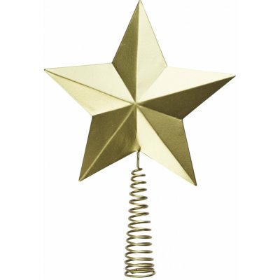 MADAM STOLTZ Špice na stromeček Star Antique Brass, zlatá barva, kov – Hledejceny.cz