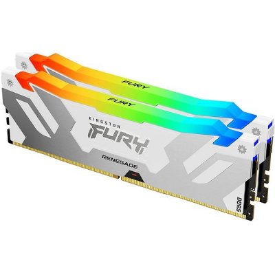 Kingston DDR5 FURY 32GB KIT 6000MHz CL32 Renegade White RGB XMP KF560C32RWAK2 32 – Zboží Mobilmania