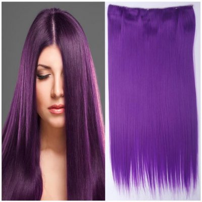 Girlshow Clip in vlasy 60 cm dlouhý pás vlasů odstín Purple – Hledejceny.cz