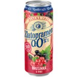 Zlatopramen Radler Brusinka a rybíz 0,0 % 0,5 l (plech)