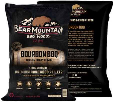 Bear Mountain BBQ pelety - Bourbon Blend, 9 kg