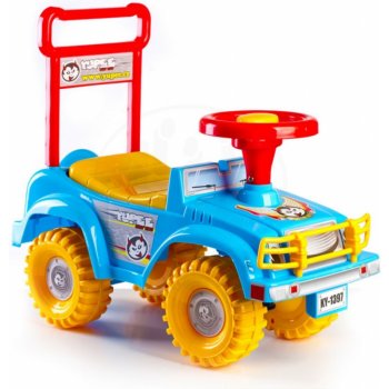 Teddies auto Jeep modré