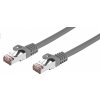 síťový kabel C-TECH CB-PP6F-10 patch, Cat6, FTP, 10m, šedý