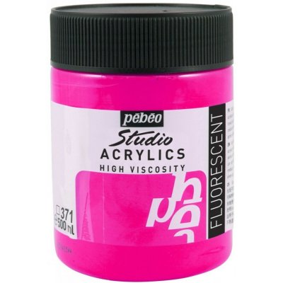 Pébéo Studio Acrylics akrylové barvy 500 ml 371 fluo pink – Sleviste.cz