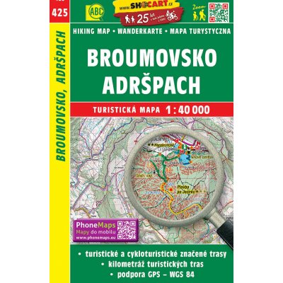 Broumovsko Adršpach turistická mapa 1:40 000