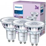 Philips 3x LED halogenová žárovka GU10 PAR16 4,6W = 50W 390 lm 4000K Neutrál – Hledejceny.cz