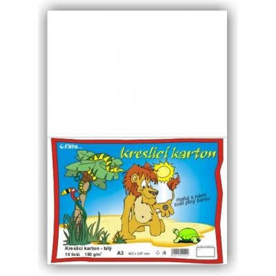 Kreslicí karton A3 bílý 180 g 10 listů – Zboží Mobilmania