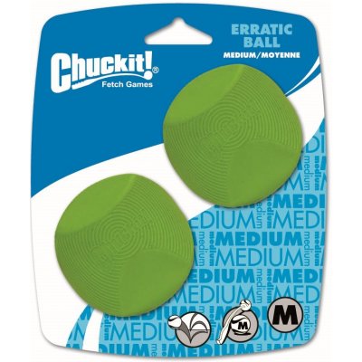 Chuckit! Míček Erratic Medium 6,5 cm 2 na kartě – Zboží Mobilmania