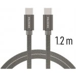 Swissten 71527201 Textile datový kabel USB-C 1,2 m – Zboží Mobilmania